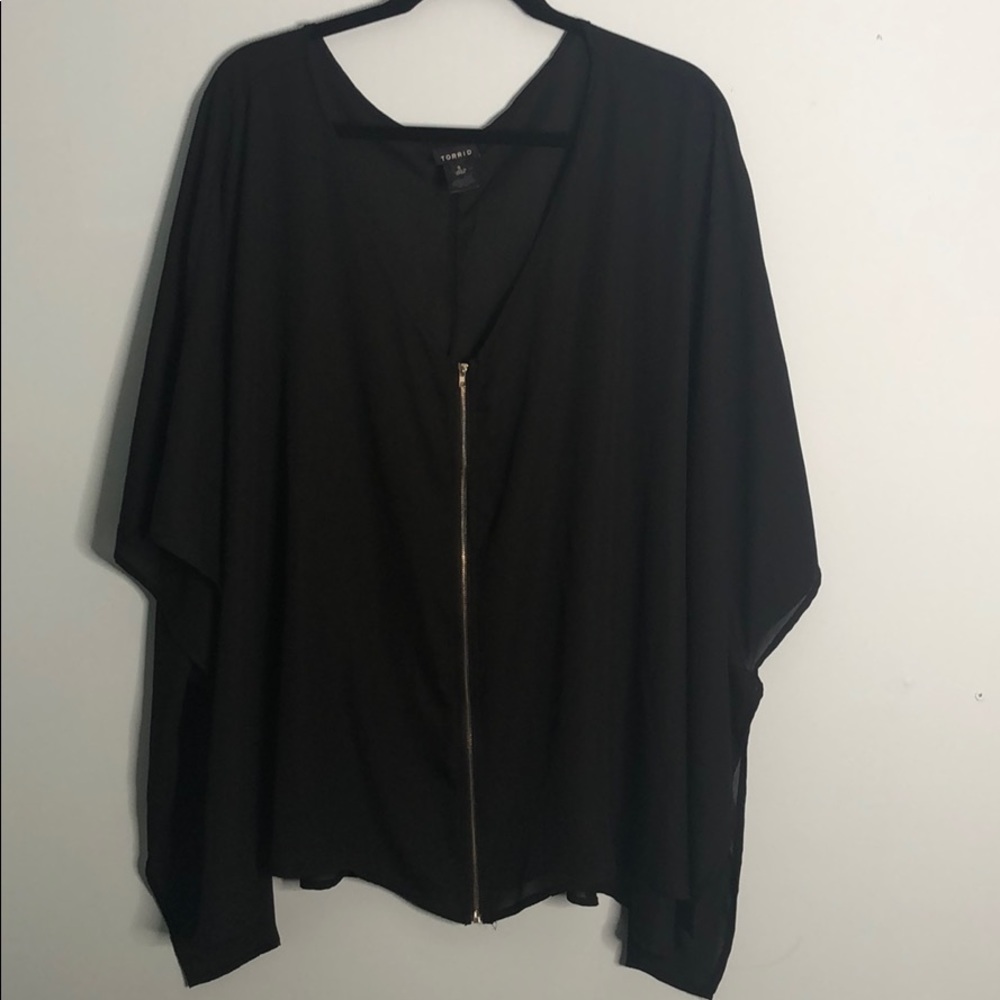 Torrid drape top. Jacket coverup size 3